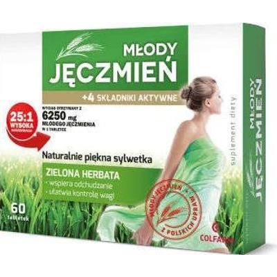 Młody Jęczmień + 4 składniki aktywne x 60 tabletek