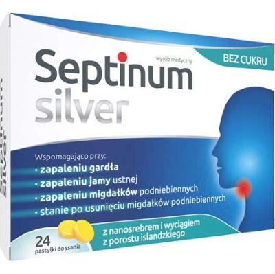 Septinum Silver x 24 pastylki do ssania
