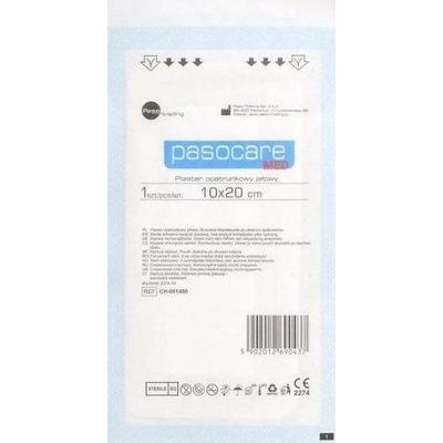 PASOCARE MED Plaster opatrunkowy jałowy 10cm x 20cm x 1 sztuka