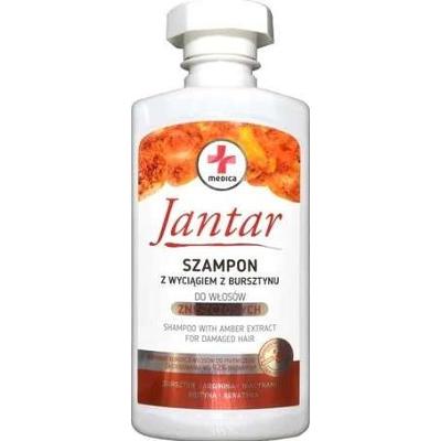 Jantar Medica szampon z wyciągiem z bursztynu do włosów zniszczonych 330ml