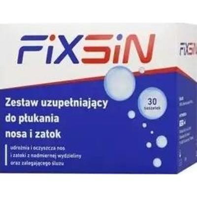 FIXSIN Zestaw Uzupełniający do płukania nosa i zatok x 30 saszetek