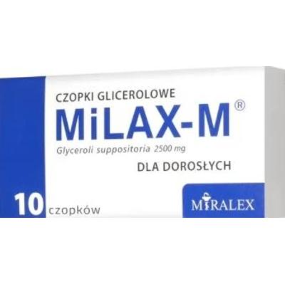 MILAX-M czopki glicerolowe x 10 sztuk