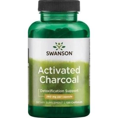SWANSON Activated Charcoal 260mg x 120 kapsułek
