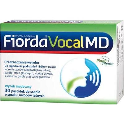 Fiorda Vocal MD o smaku owoców leśnych x 30 pastylek do ssania