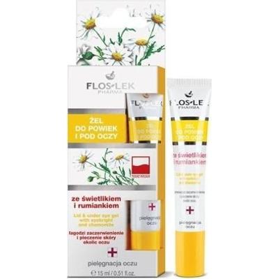 FLLOSLEK Żel do powiek i pod oczy ze świetlikiem i rumiankiem 15ml