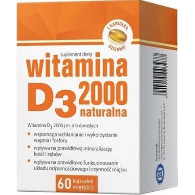 Witamina D3 2000j.m x 60 kapsułek