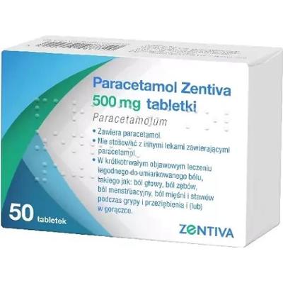 Paracetamol Zentiva 500mg x 50 tabletek
