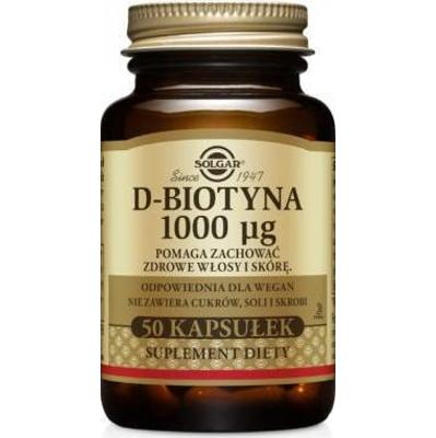 SOLGAR D-Biotyna 1000 μg x 50 kapsułek