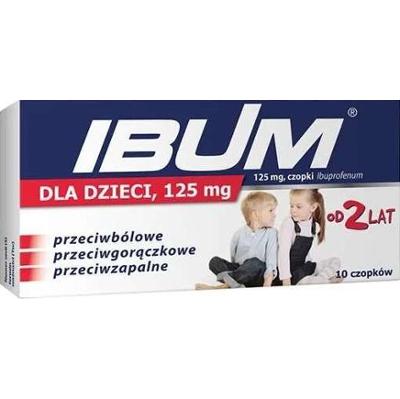 IBUM DLA DZIECI 125mg x 10 czopków