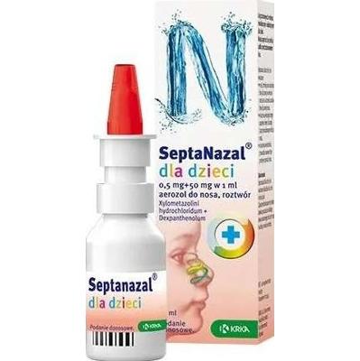 SEPTANAZAL Dla dzieci 0,5mg + 50mg/ml aerozol do nosa 10ml