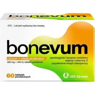 Bonevum 600mg + 400IU x 60 tabletek