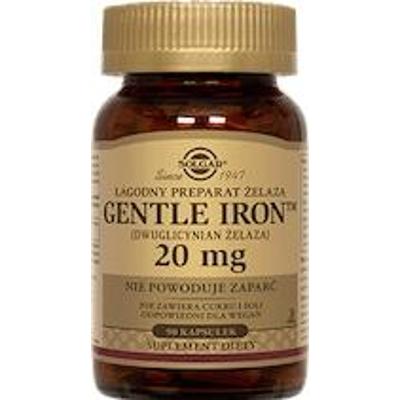 SOLGAR Żelazo Gentle Iron - łagodny preparat żelaza 20mg x 90 kapsułek