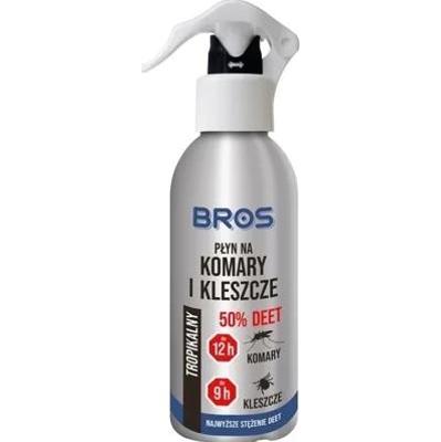 Bros 50% DEET płyn komary i kleszcze 130ml