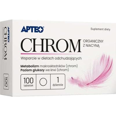 APTEO Chrom organiczny z niacyną x 100 tabletek