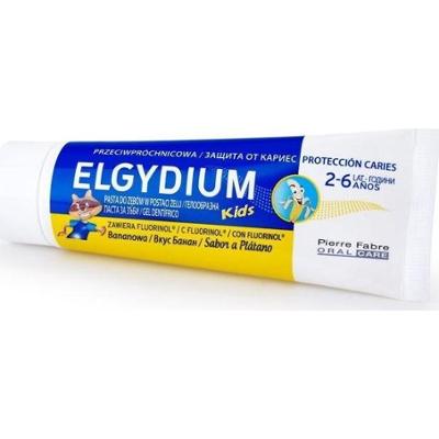ELGYDIUM Kids pasta do zębów przeciw próchnicy bananowa 50ml