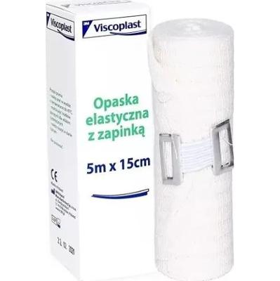 Opaska elastyczna z zapinką 5m x 15cm x 1 sztuka