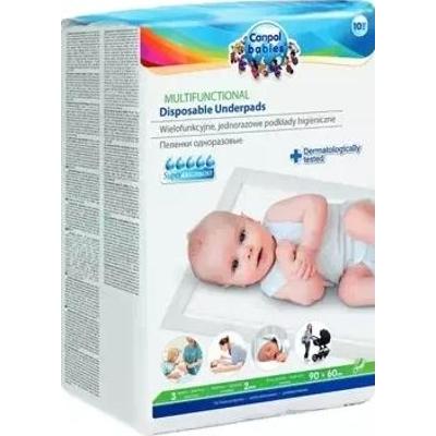 CANPOL BABIES Podkłady higieniczne jednorazowe 90/60cm x 10 sztuk 78/002