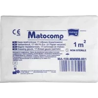Matocomp gaza opatrunkowa bawełniana niejałowa 17-nitkowa 1m x 1 sztuka