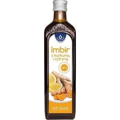 Imbir z kurkumą i cytryną sok 490 ml
