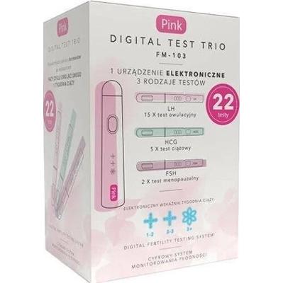 Pink Digital Test Trio Cyfrowy zestaw monitorowania płodności