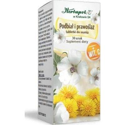 Podbiał i prawoślaz x 30 tabletek do ssania
