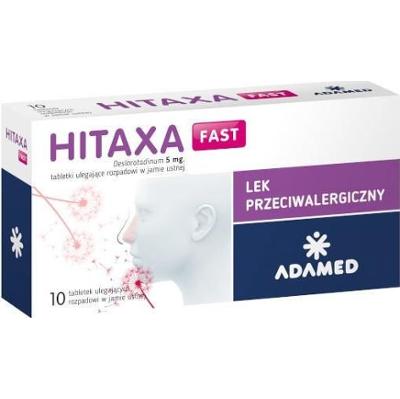 Hitaxa Fast 5mg x 10 tabletek ulegających rozpadowi w jamie ustnej