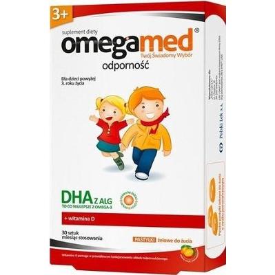 Omegamed odporność 3+ x 30 pastylek żelowych do żucia