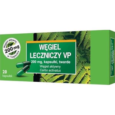 Węgiel leczniczy VP 200mg x 20 kapsułek