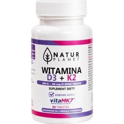 Natur Planet Witamina D3 + K2 x 120 tabletek