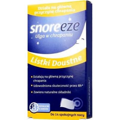 SNOREEZE x 14 listków na chrapanie