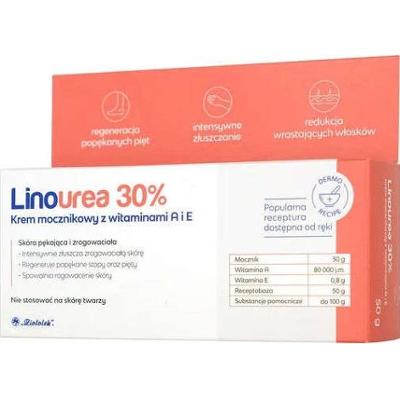 Linourea 30% krem mocznikowy z witaminami A+E 50g