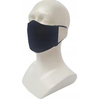 Maseczka bawełniana wielorazowa damska czarna x 1 sztuka