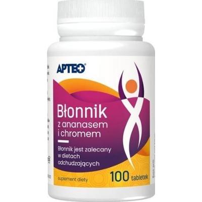 APTEO Błonnik z ananasem i chromem x 100 tabletek