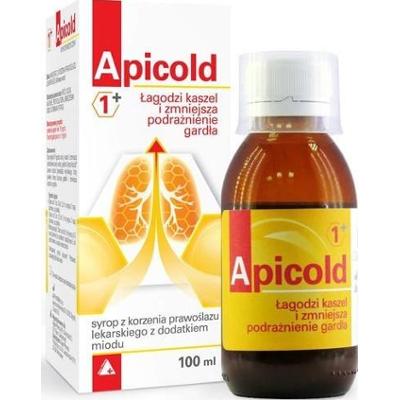 APICOLD 1+ Syrop z korzenia prawoślazu z dodatkiem miodu 100ml