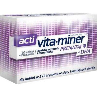 Acti Vita-miner Prenatal + DHA x 30 tabletek + 30 kapsułek
