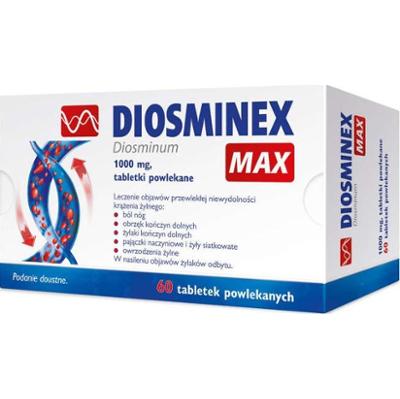 DIOSMINEX MAX 1000mg x 60 tabletek