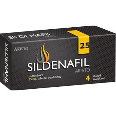 Sildenafil Aristo 25mg x 4 tabletki