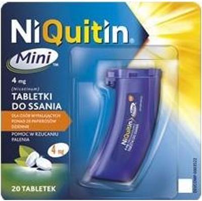 NIQUITIN mini 4mg x 20 tabletek do ssania