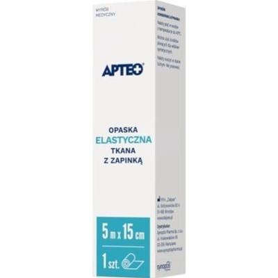 APTEO CARE Opaska elastyczna tkana z zapinką 5m x 15cm x 1 sztuka