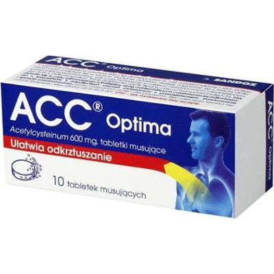 ACC Optima 600mg x 10 tabletek musujących
