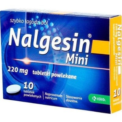 NALGESIN MINI 220mg x 10 tabletek powlekanych