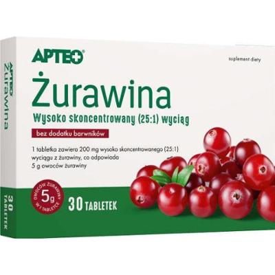 APTEO Żurawina x 30 tabletek
