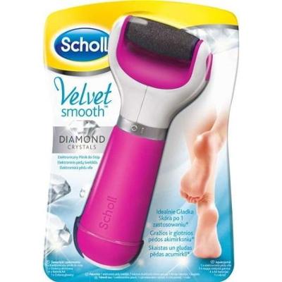 SCHOLL Velvet Smooth Różowy gruboziarnisty elektroniczny pilnik do stóp x 1 sztuka
