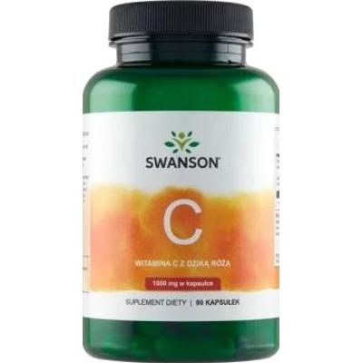 SWANSON Vitamin C 1000mg z dziką różą x 90 kapsułek