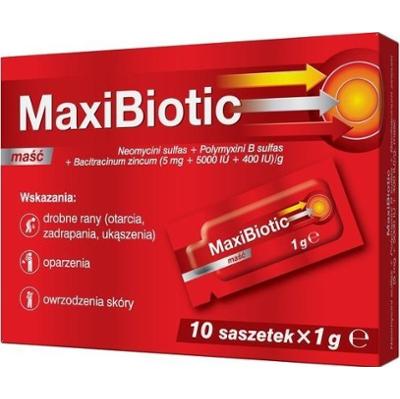 MaxiBiotic maść 1g x 10 saszetek