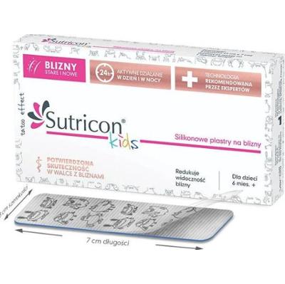 Sutricon Kids silikonowe plastry na blizny 3 x 7cm x 5sztuk