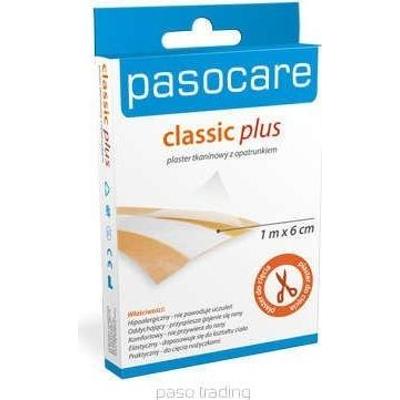 Pasocare Classic Plus plaster tkaninowy z opatrunkiem 1m x 6cm