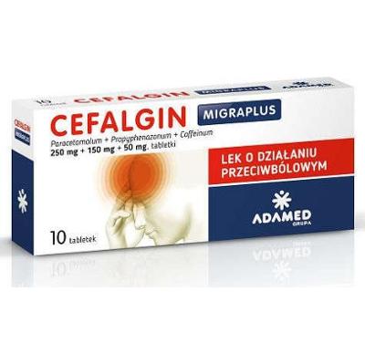 Cefalgin Migraplus x 10 tabletek