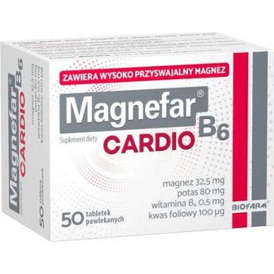 Magnefar B6 Cardio x 50 tabletek