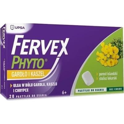 Fervex Phyto gardło i kaszel x 20 pastylek do ssania